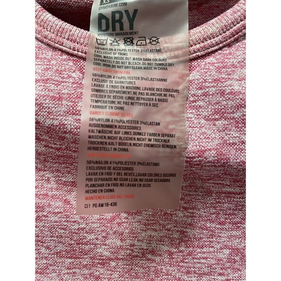 Gymshark Flex Collection Long Sleeve Crop Top - Dusky Pink Marl/Charcoal - Picture 6 of 8